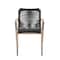 Armen Living Nabila Outdoor Light Eucalyptus Wood and Charcoal Rope Dining Chairs, PK2 840254333413 - alternate 7
